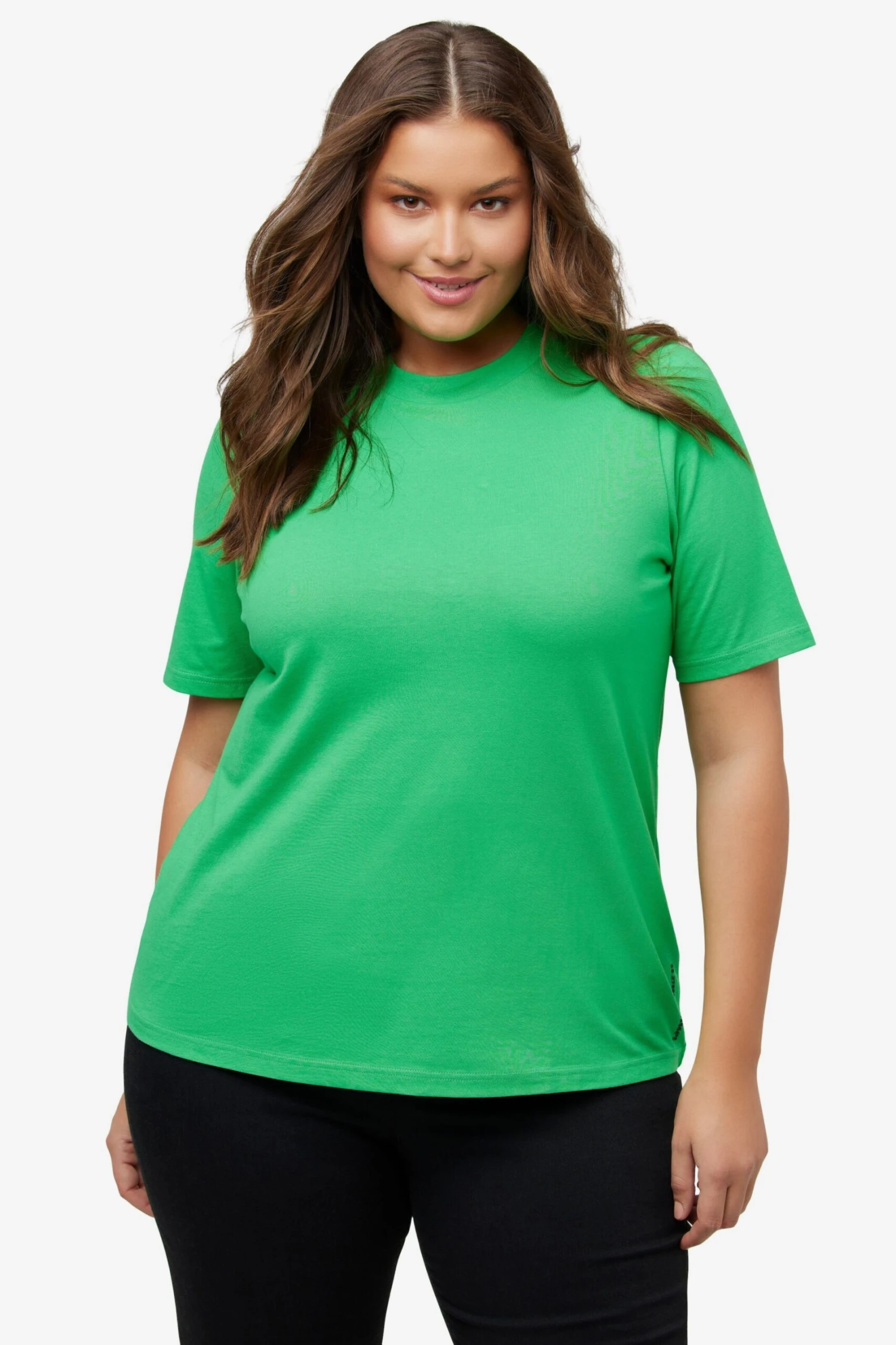 Ulla Popken T-shirts Shirt Dames Grasgroen 2 Ulla Popken T-shirts Shirt Dames Grasgroen - Afbeelding 2