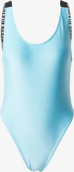 Calvin Klein Swimwear Grote Cups Bustier Badpak Dames Blauw