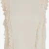 Vila Blouse Tops Blouse Dames Lichtbeige