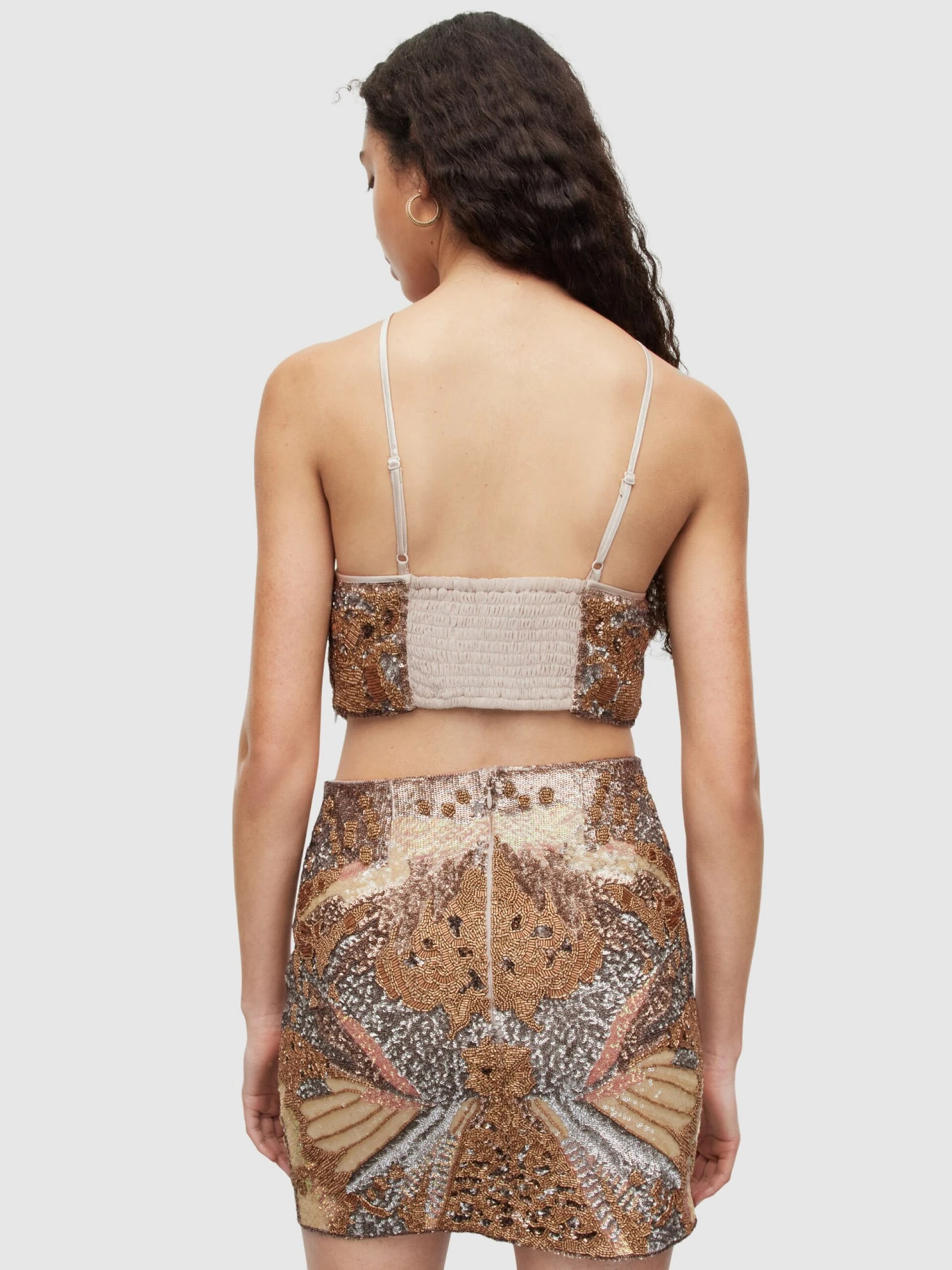 AllSaints Blouse Tops Blouse JAMILIA Dames Goud 4 AllSaints Blouse Tops Blouse JAMILIA Dames Goud - Afbeelding 4