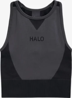 Halo Crop Tops Top Dames Antraciet / Grafiet
