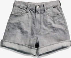 G-Star Raw Shorts Regular Broek Dames Lichtgrijs