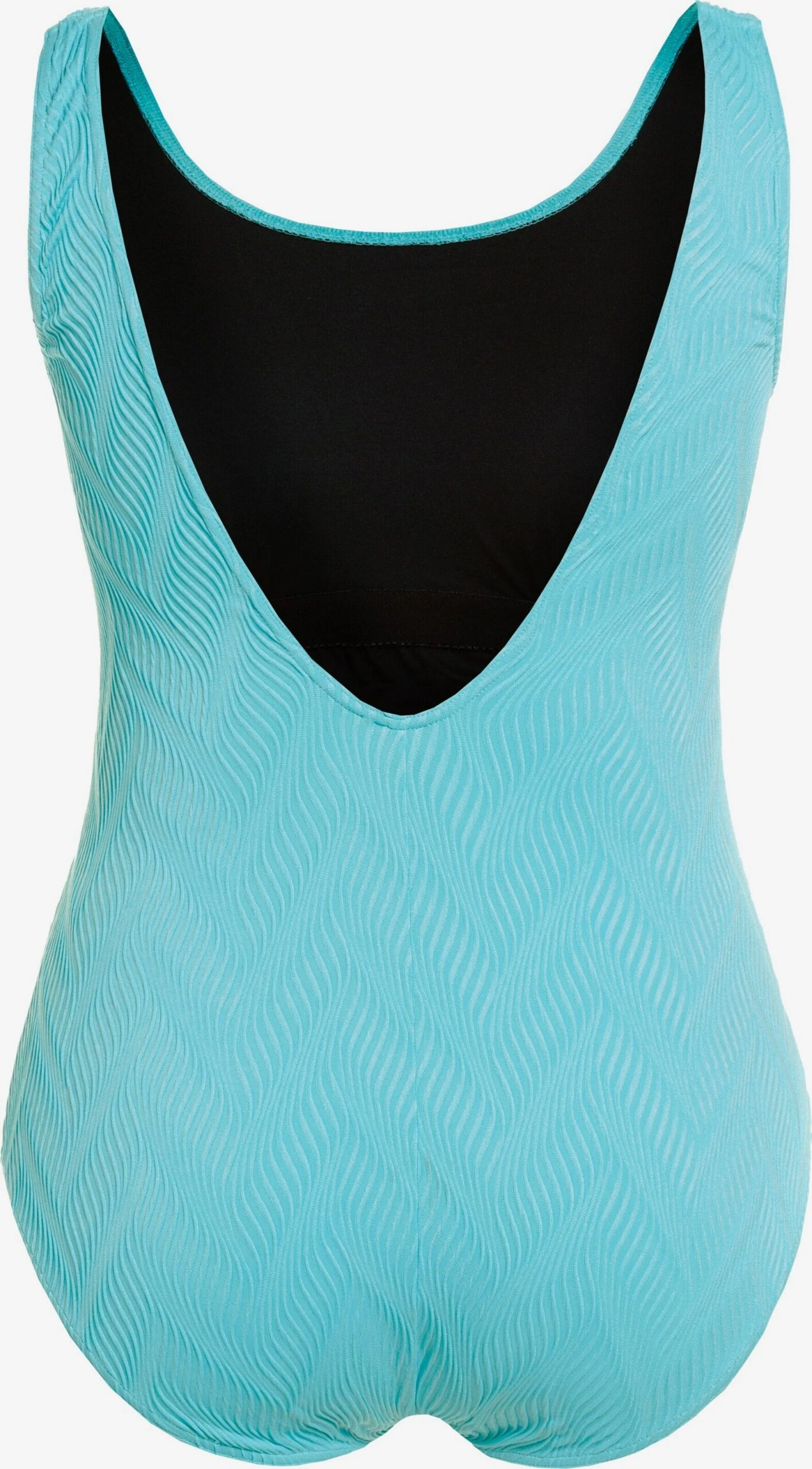 Ulla Popken Grote Cups Bustier Badpak Dames Blauw 2 Ulla Popken Grote Cups Bustier Badpak Dames Blauw - Afbeelding 2