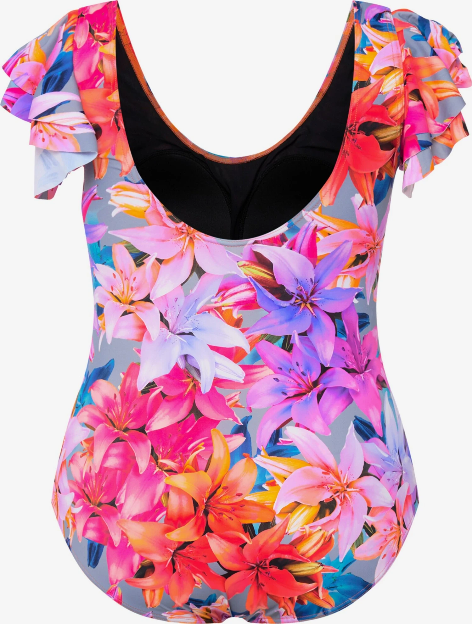 Ulla Popken Grote Cups Badpak Dames Gemengde Kleuren 2 Ulla Popken Grote Cups Badpak Dames Gemengde Kleuren - Afbeelding 2