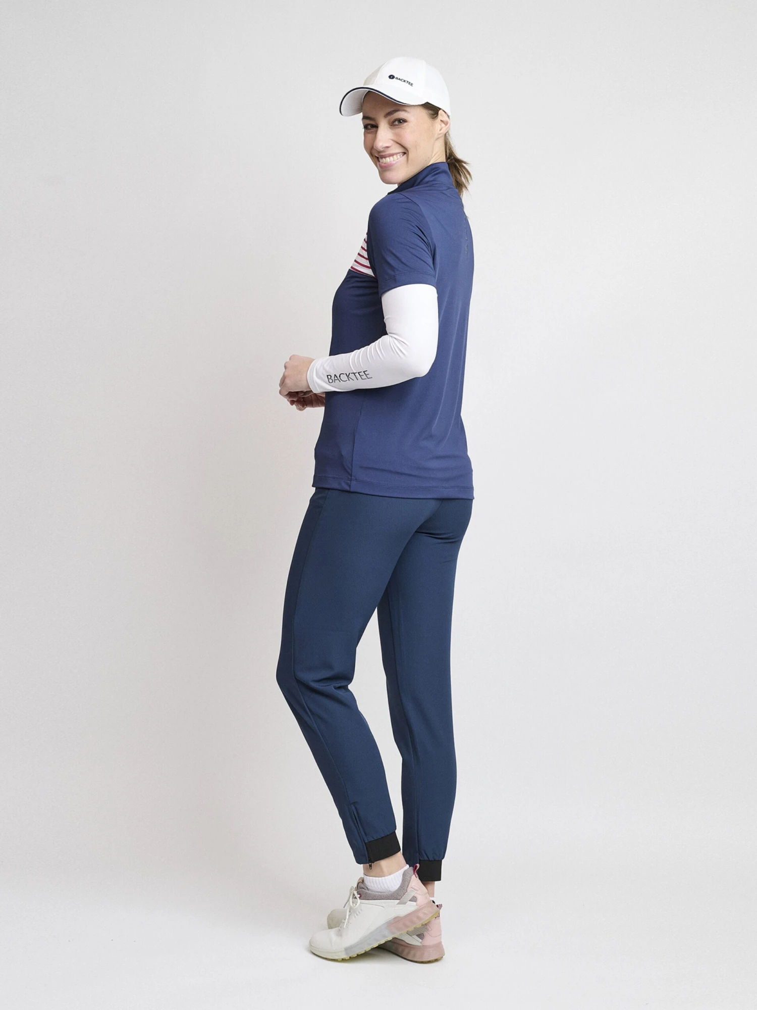 T-shirts Shirt Ladies Zip Golf Polo Dames Blauw 4 T-shirts Shirt Ladies Zip Golf Polo Dames Blauw - Afbeelding 4