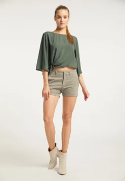 DreiMaster Vintage Shorts Slimfit Broek Dames Kaki -NA-KD Winkel 84760f9778cefba8bdf60afb93c91f14 scaled