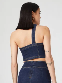 Crop Tops Top Anja Dames Donkerblauw -NA-KD Winkel 85b70cbb4b6a0d603ef40d0aa1ef3501 scaled