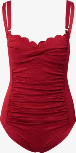 Hunkemöller Badpakken Zonder Beugel Bustier Badpak Dames Karmijnrood