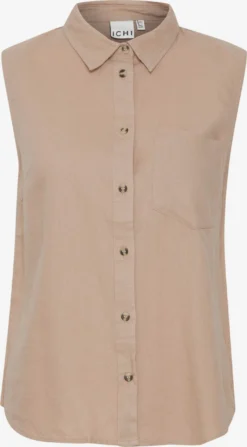 ICHI Blouse Tops Blouse Ihlino To Dames Beige