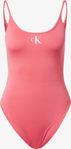 Calvin Klein Swimwear Grote Cups T-shirt Bh Badpak Dames Rosa