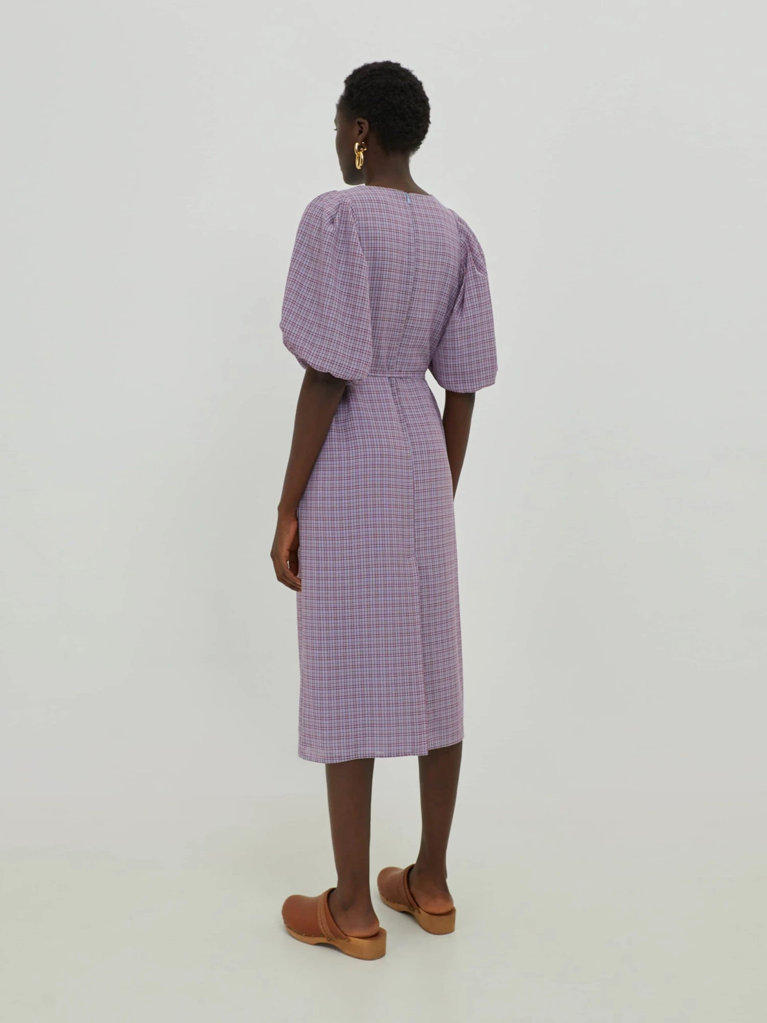 EDITED Midi Jurken Jurk Tessa Dames Lila 5 EDITED Midi Jurken Jurk Tessa Dames Lila - Afbeelding 5