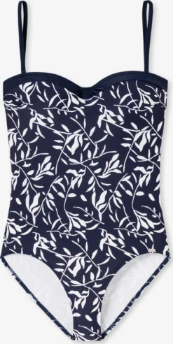Schiesser Grote Cups Balconette Badpak Dames Donkerblauw