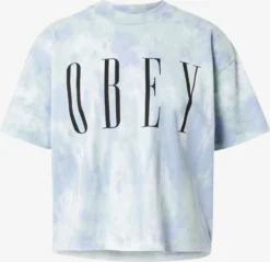 OBEY T-shirts Shirt Dames Smoky Blue / Lichtblauw