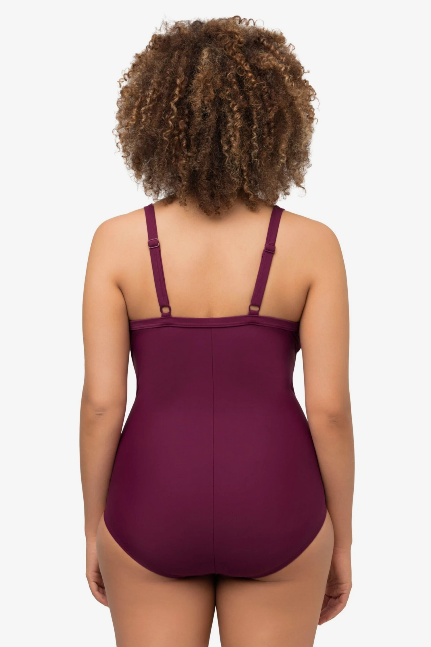 Ulla Popken Grote Cups Badpak Dames Wijnrood 4 Ulla Popken Grote Cups Badpak Dames Wijnrood - Afbeelding 4