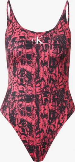 Calvin Klein Swimwear Grote Cups Badpak Dames Pink