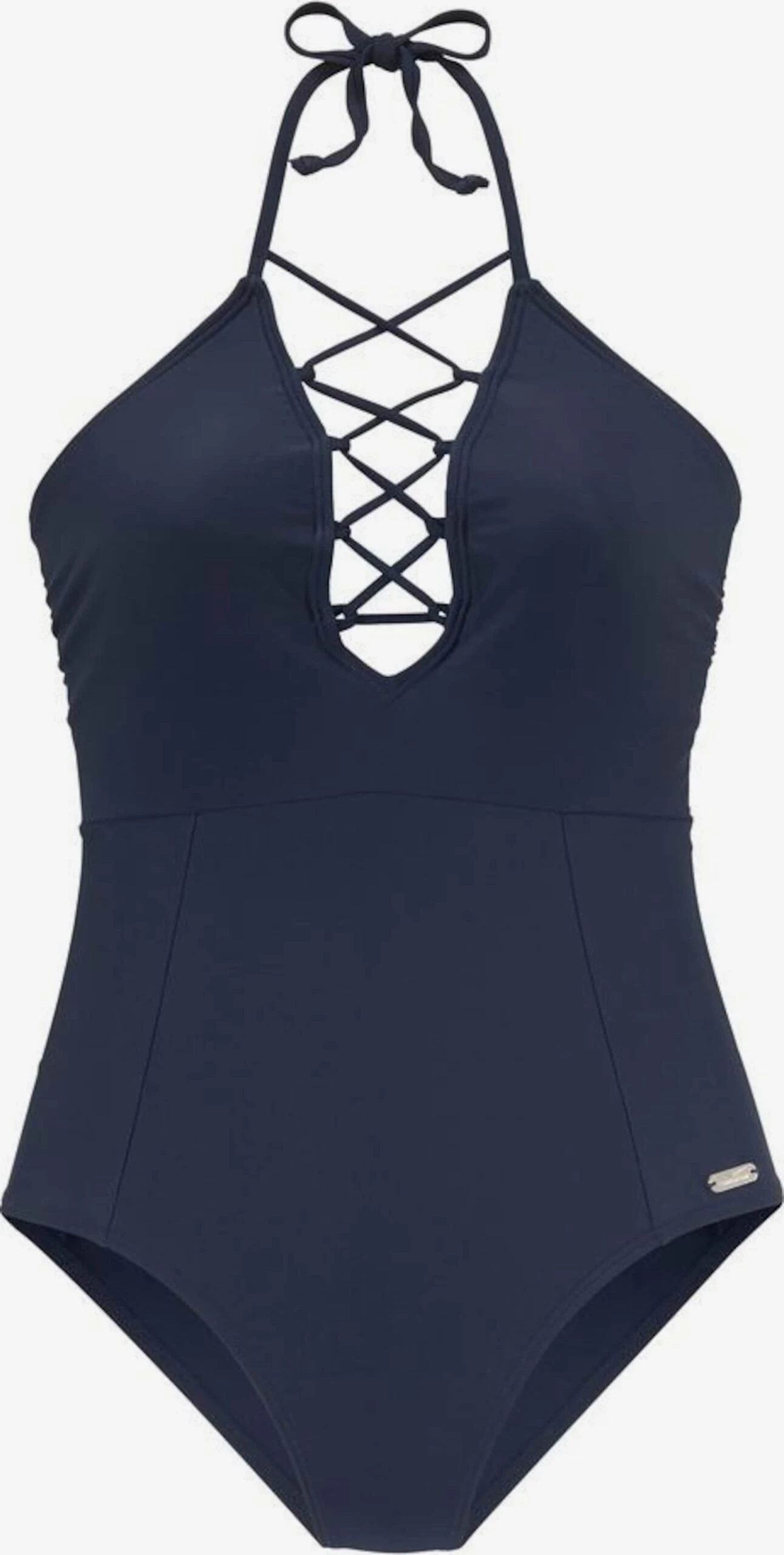 VENICE BEACH Halter Badpakken Triangel Badpak Dames Navy 1 VENICE BEACH Halter Badpakken Triangel Badpak Dames Navy