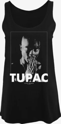 F4NT4STIC Tanktops Top Tupac Shakur Praying Dames Zwart