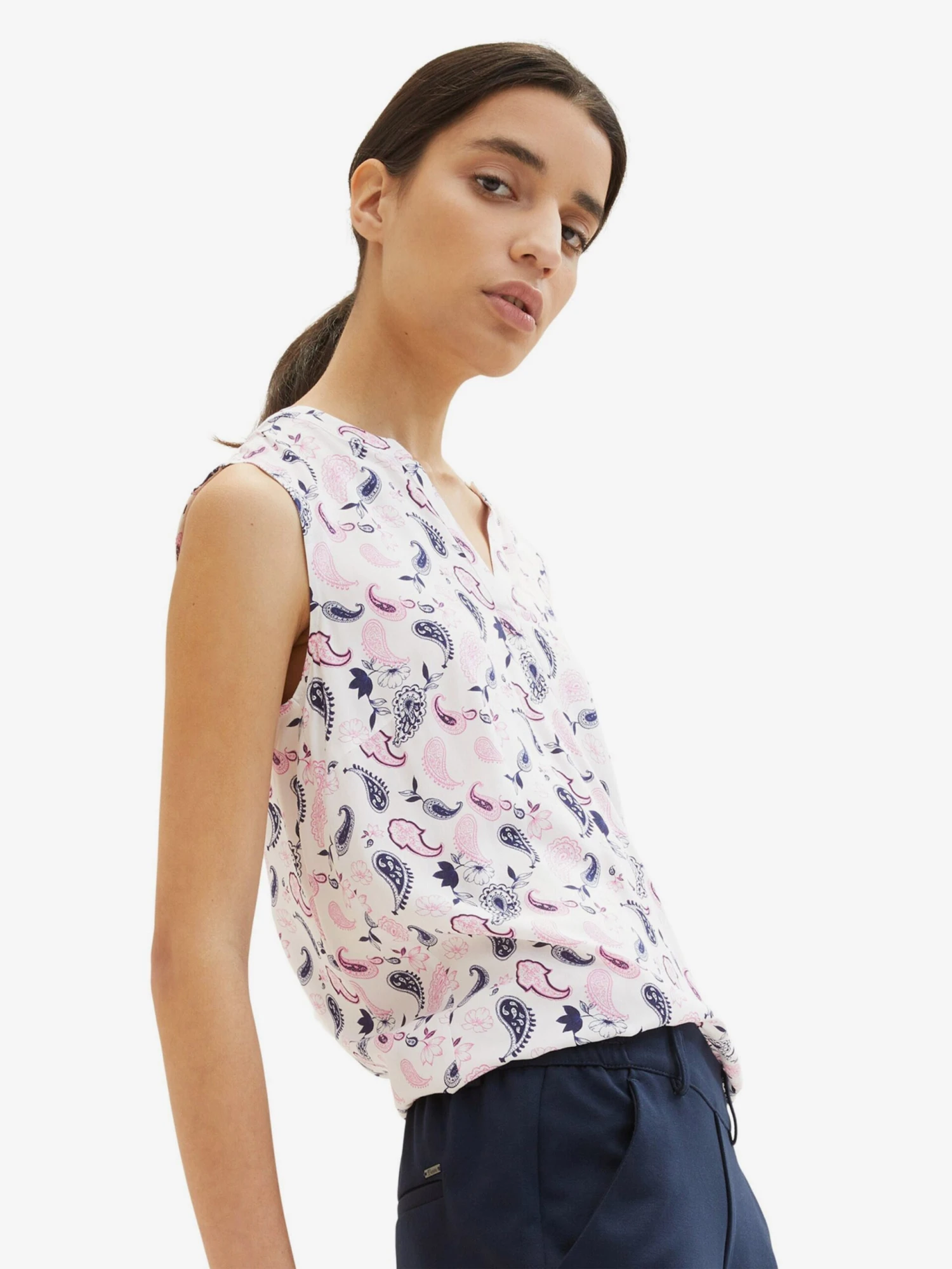 Tom Tailor Blouse Tops Blouse Dames Offwhite 2 Tom Tailor Blouse Tops Blouse Dames Offwhite - Afbeelding 2