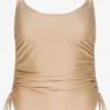 Halter Badpakken Bustier Badpak Dames Champagne