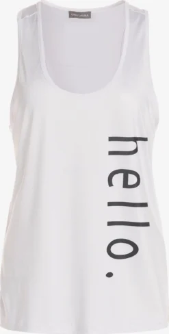 Tanktops Top Hello Dames Offwhite