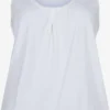Zizzi Tanktops Top Polly Dames Offwhite