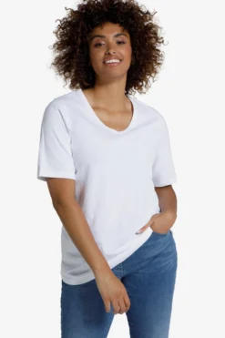 Ulla Popken T-shirts Shirt Dames Marine / Wit -NA-KD Winkel af6fc010ffed9c4a2757cb92053efe82 scaled