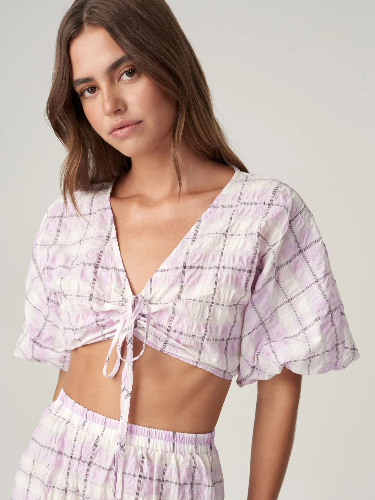 Crop Tops Top ARIEL Dames Lila 6 Crop Tops Top ARIEL Dames Lila - Afbeelding 6