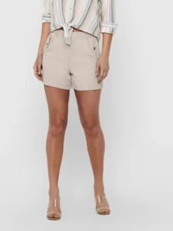 ONLY Shorts Regular Bandplooibroek Aris Dames Crème -NA-KD Winkel b44640ad4630773eec0aad683f287b1b scaled