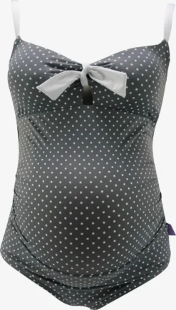 Grote Cups Bustier Badpak Antonie Dames Grijs