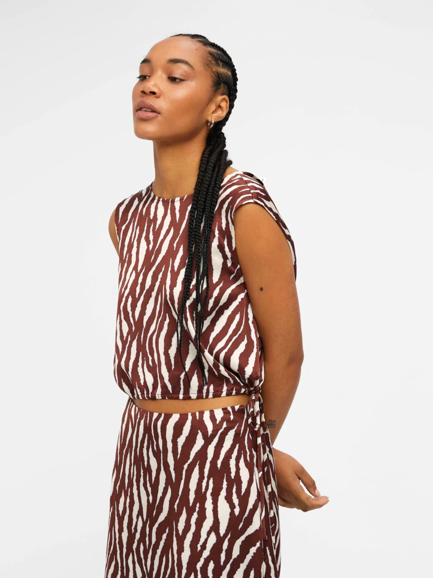 Object Tanktops Top Dames Bruin 2 Object Tanktops Top Dames Bruin - Afbeelding 2