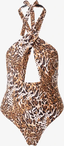 Guess Halter Badpakken Triangel Badpak Dames Cognac