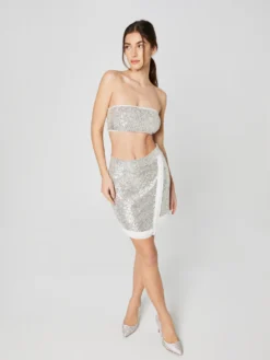 Crop Tops Top Shelly Dames Zilver -NA-KD Winkel b90663c206b007a22dbe32a38d7bf5e7 scaled