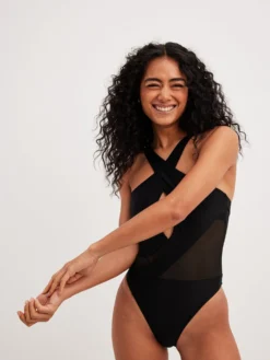 NA-KD Badpakken Zonder Beugel Badpak Dames Zwart