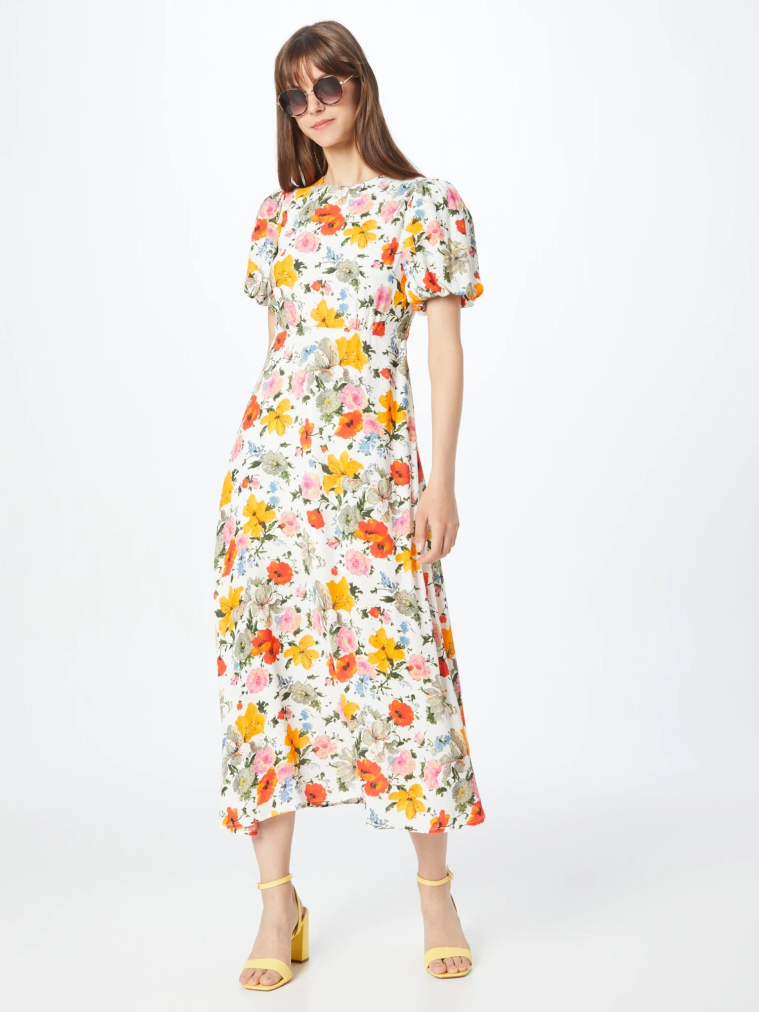 Oasis Midi Jurken Jurk Dames Ivoor 5 Oasis Midi Jurken Jurk Dames Ivoor - Afbeelding 5