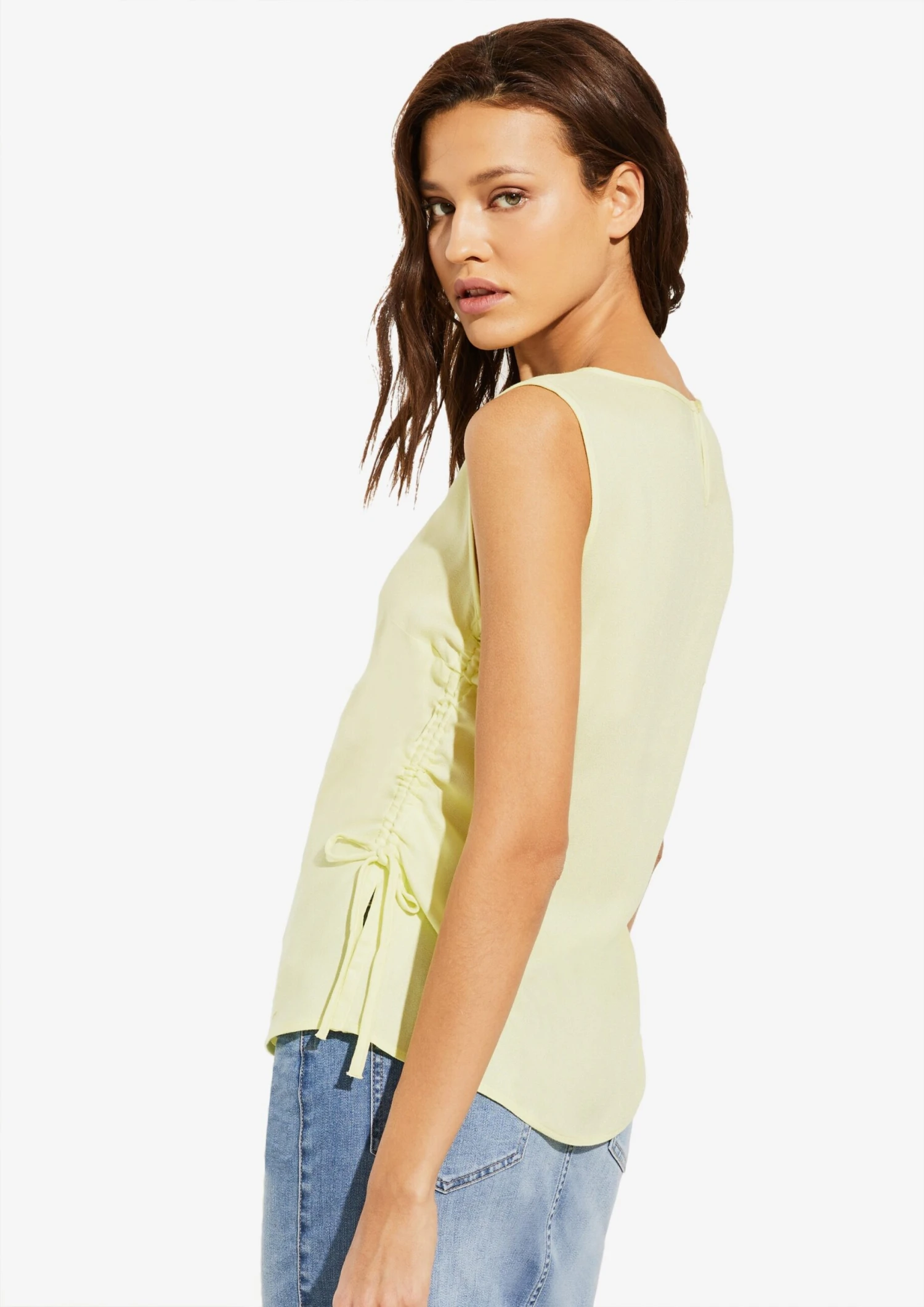 Blouse Tops Blouse Dames Lichtgeel 4 Blouse Tops Blouse Dames Lichtgeel - Afbeelding 4