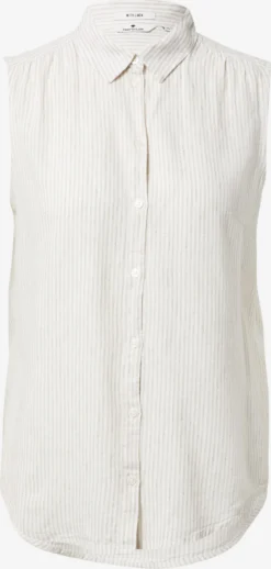 Tom Tailor Blouse Tops Blouse Dames Donkerbeige