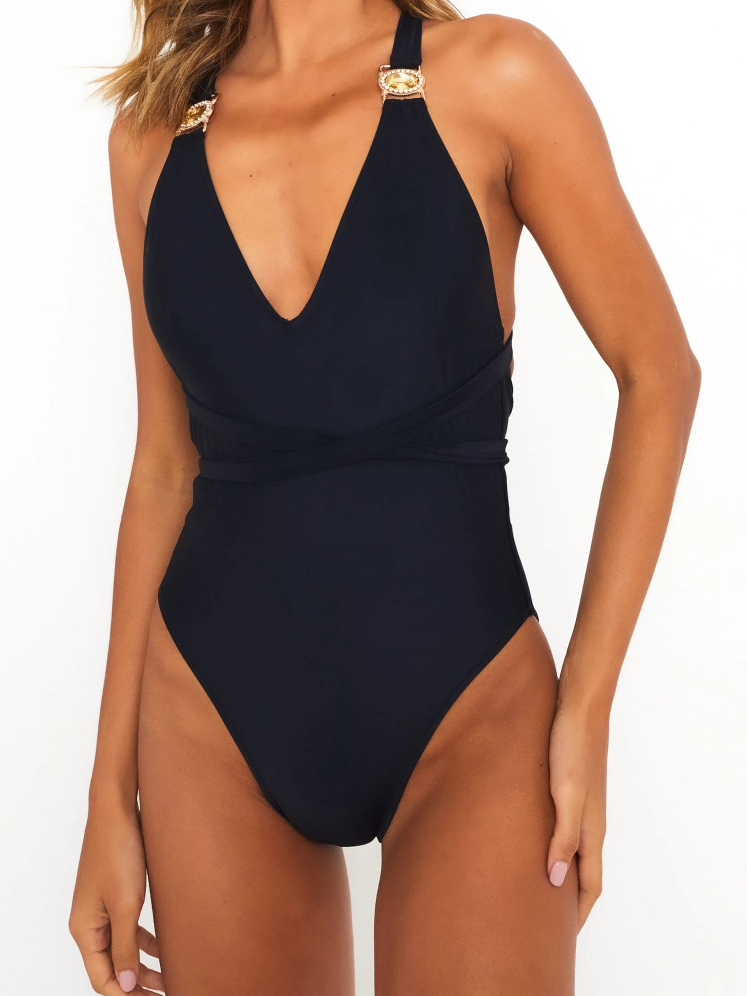 Badpakken Zonder Beugel Triangel Badpak Amour Dames Zwart 5 Badpakken Zonder Beugel Triangel Badpak Amour Dames Zwart - Afbeelding 5