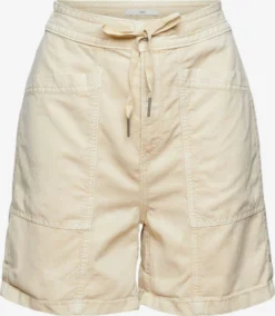 ESPRIT Shorts Loosefit Broek Dames Sand