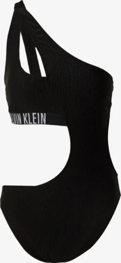 Calvin Klein Swimwear Badpakken Zonder Beugel Bustier Badpak Dames Zwart