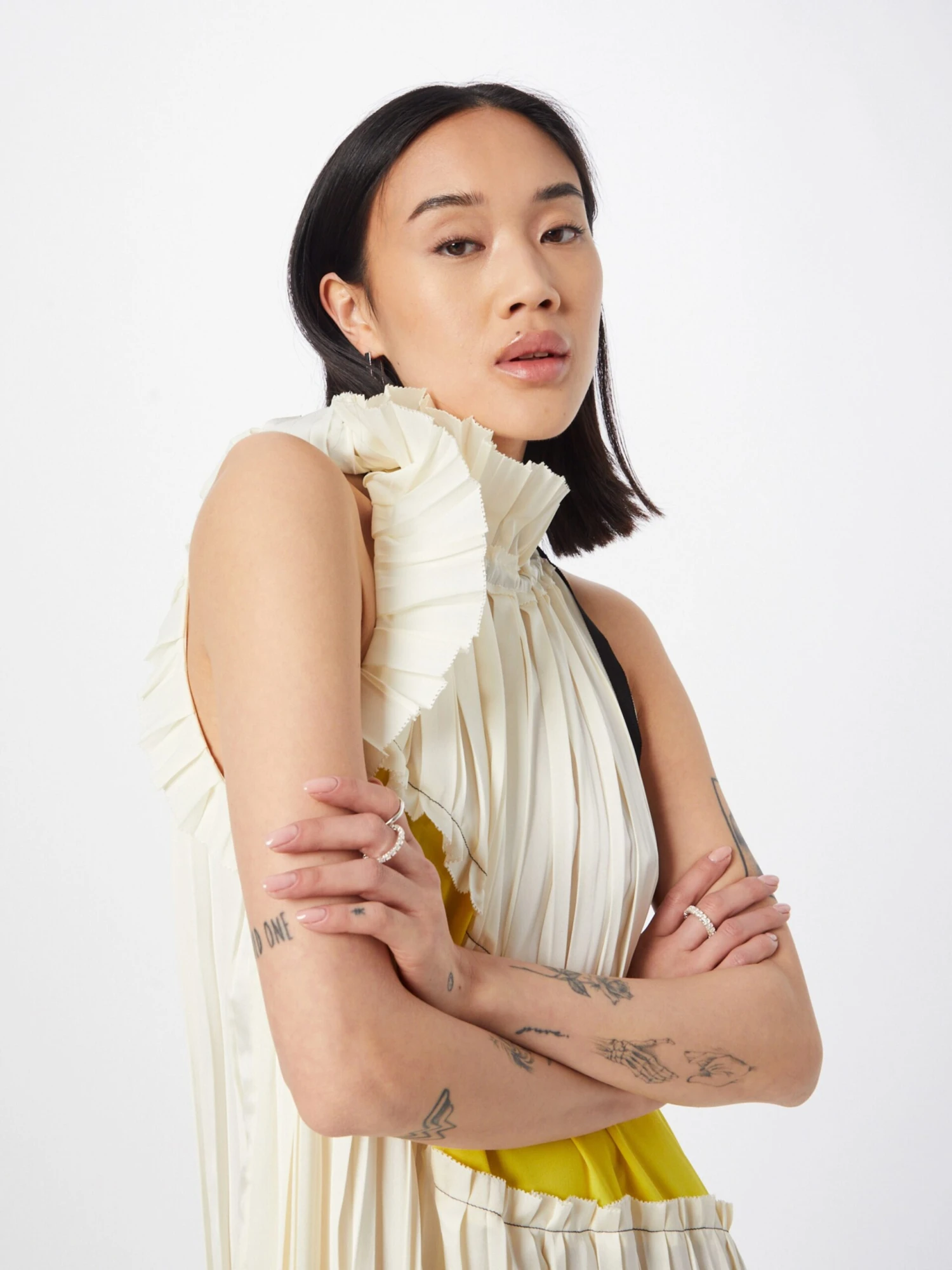 3.1 Phillip Lim Midi Jurken Jurk Dames Crème 2 3.1 Phillip Lim Midi Jurken Jurk Dames Crème - Afbeelding 2