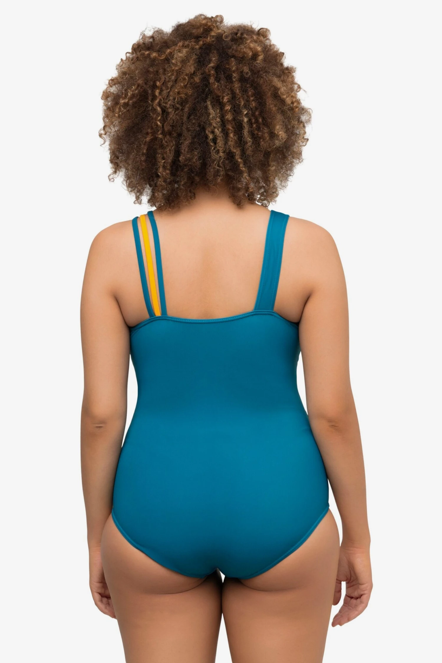 Ulla Popken Grote Cups Badpak Dames Blauw 4 Ulla Popken Grote Cups Badpak Dames Blauw - Afbeelding 4