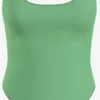 Calvin Klein Swimwear Grote Cups Bustier Badpak Dames Lichtgroen