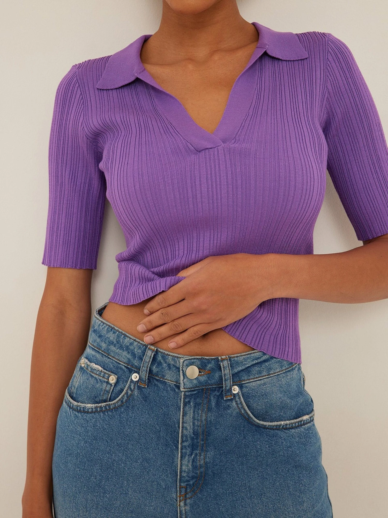 NA-KD Tanktops Top Dames Lila 3 NA-KD Tanktops Top Dames Lila - Afbeelding 3