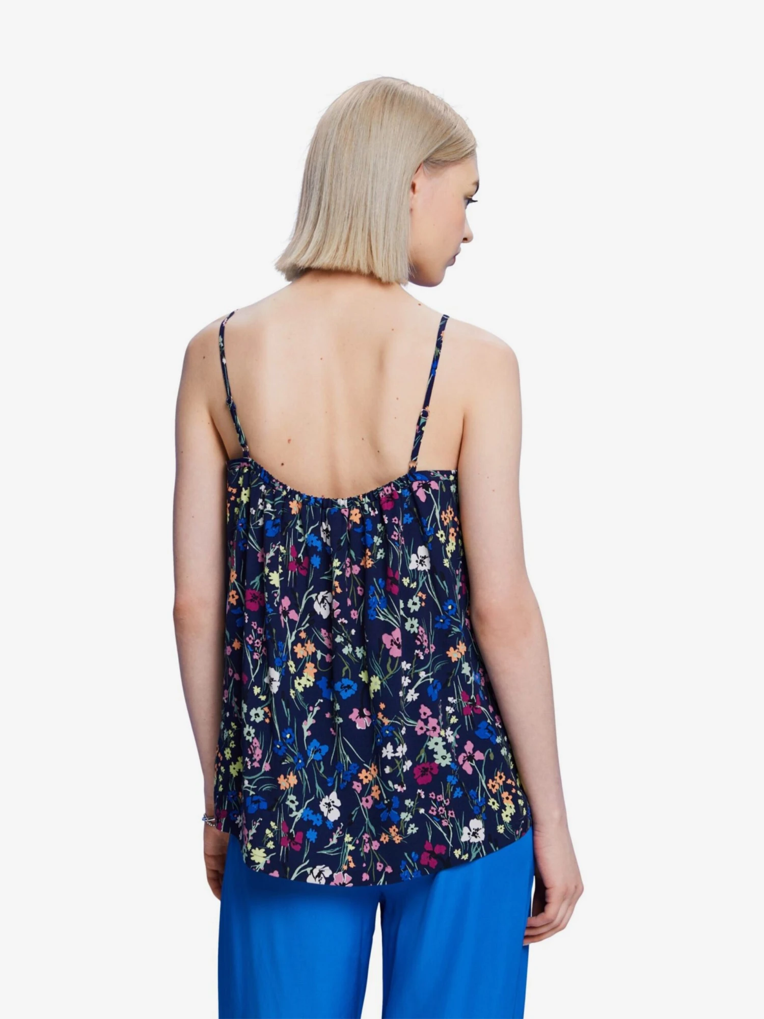 ESPRIT Blouse Tops Blouse Dames Donkerblauw 3 ESPRIT Blouse Tops Blouse Dames Donkerblauw - Afbeelding 3