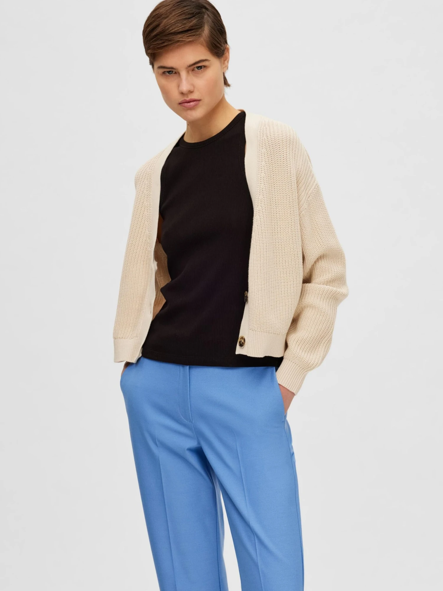 Selected Femme Tanktops Top Anna Dames Zwart 3 Selected Femme Tanktops Top Anna Dames Zwart - Afbeelding 3