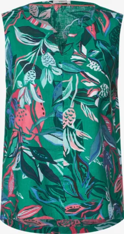 Cecil Blouse Tops Blouse Dames Spar / Grasgroen