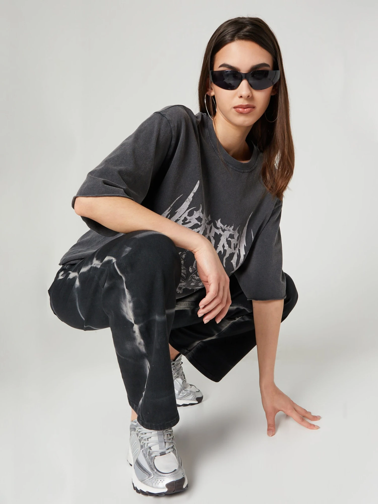 T-shirts Shirt Nilay Dames Grijs 8 T-shirts Shirt Nilay Dames Grijs - Afbeelding 8