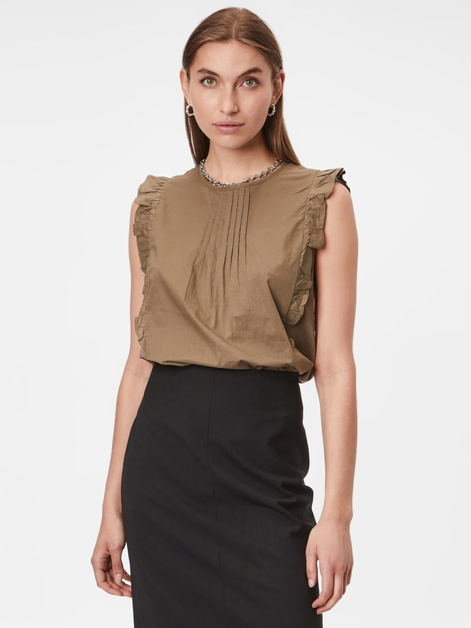 S.Oliver Blouse Tops Blouse Dames Olijfgroen 2 S.Oliver Blouse Tops Blouse Dames Olijfgroen - Afbeelding 2