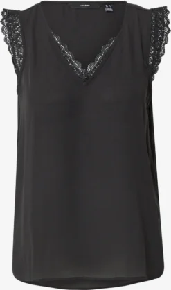 Vero Moda Blouse Tops Blouse POEL Dames Zwart