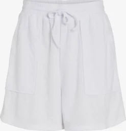 Vila Shorts Loosefit Broek Lule Dames Wit